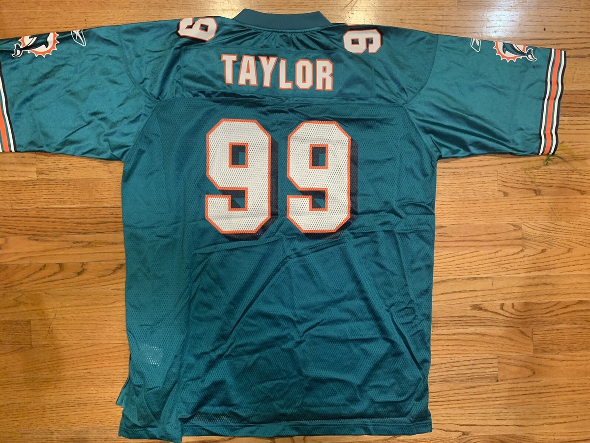 Vintage REEBOK Miami Dolphins Jason Taylor NFL Jersey Men's