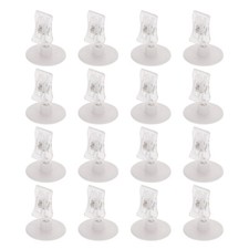 16PCS Wire Shelf Brackets Stands Clip On Sign Holder Merchandise Holder Tag