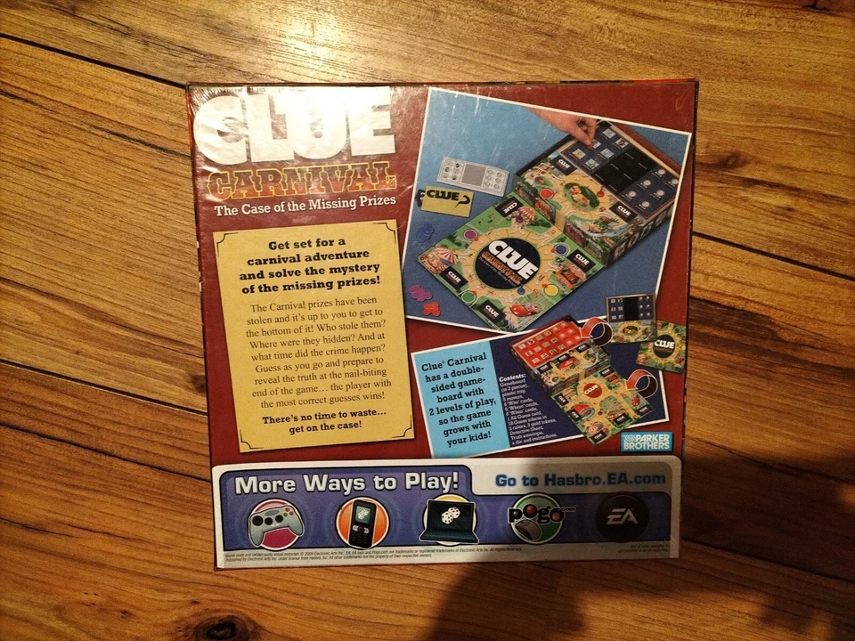CLUE CARNIVAL THE CASE OF THE MISSING PRIZES 5+ NEW & SEALED HASBRO 2009 CLUEDO - Image 2 of 4