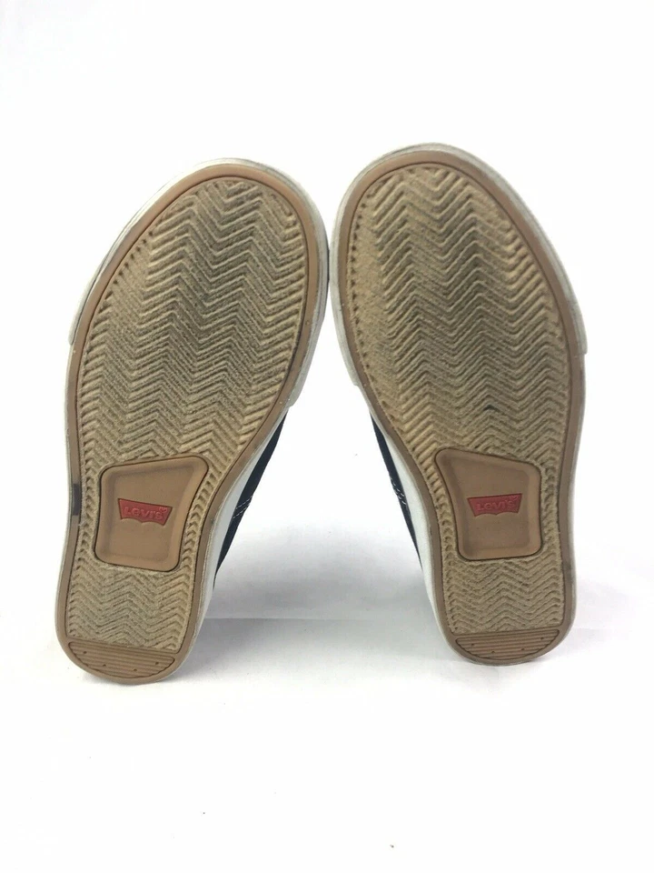 Levi's Hamilton черный и белый холст низкий верхний туфли молодежи (размер: 7) - Изображение 4 из 4