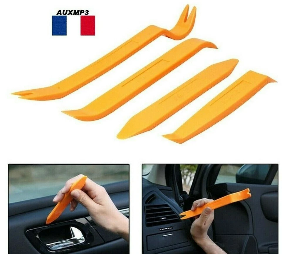 Kit OUTILS DEMONTAGE GARNITURE TABLEAU DE BORD AUTORADIO porte