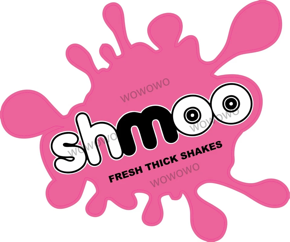 Ice Cream Van Sticker Shmoo Milkshake Logo decal Catering trailer cafe shop