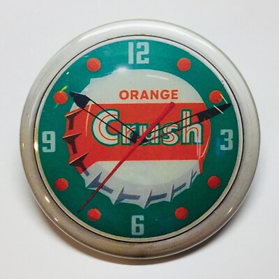 Orange Crush Advertising Clock Fridge Magnet BUY 3 GET 4 FREE MIX & MATCH
