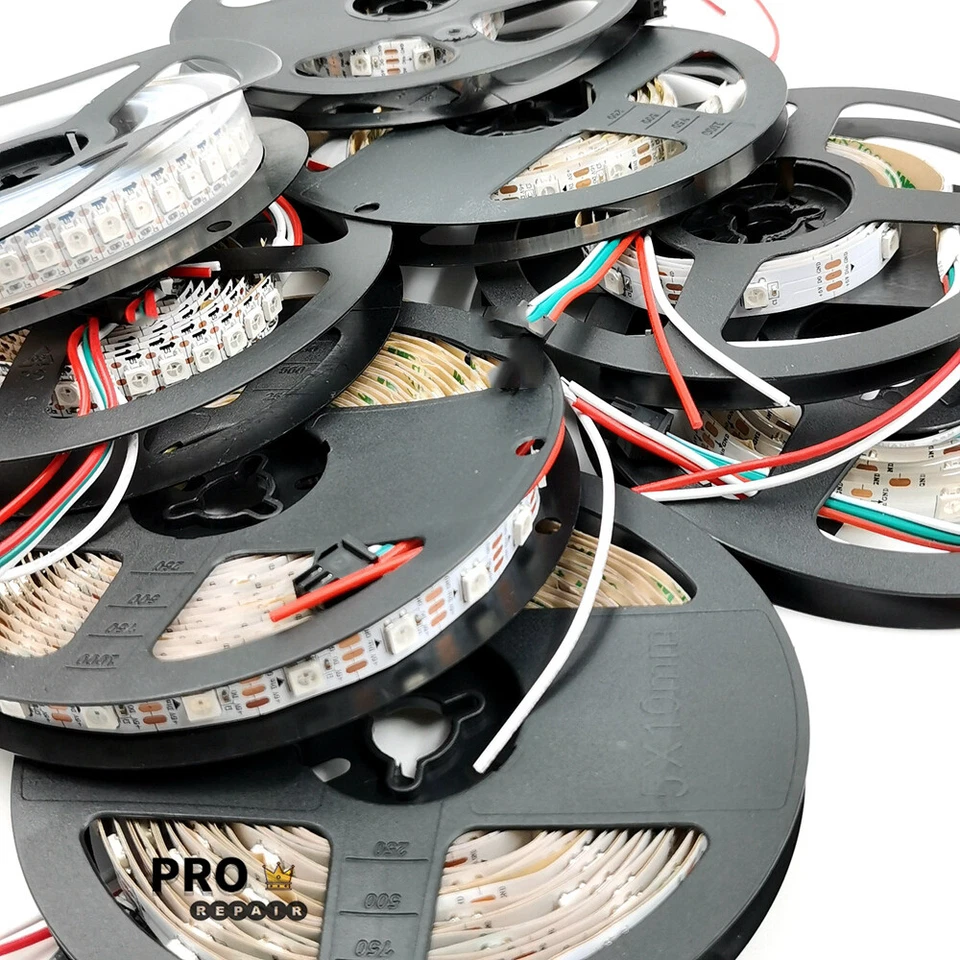 Brillante 5050 RGB Impermeable SMD 300 LED Tira de Luz Flexible 12V 5M 16.4Ft EE. UU. Foto 3 de 4