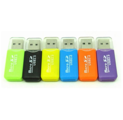 4x USB Stick Kartenlesegerät Card Reader Micro SD Speicherkarten Kartenleser NEU
