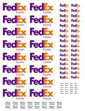 HO Scale Truck / Trailer Decals. " Fed Ex Express "