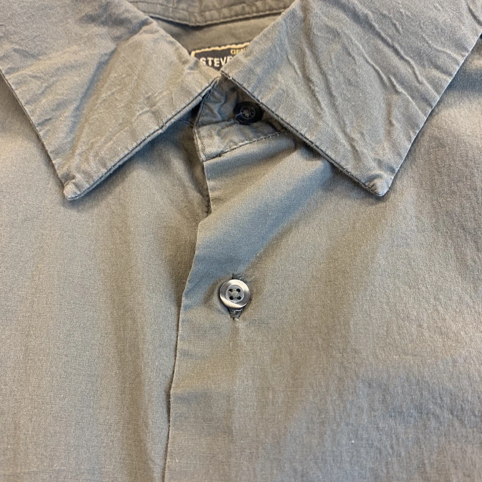 Camisa de Vestir Steve & Barry’s Abotonada Para Hombre XL Marrón Manga Larga Cuello Usada en Excelente Condición Foto 2 de 4