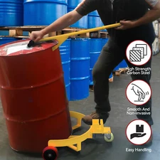 55 Gallon Drum Dolly with Wheels Holds Up to 1200 LBS for Easy Transport