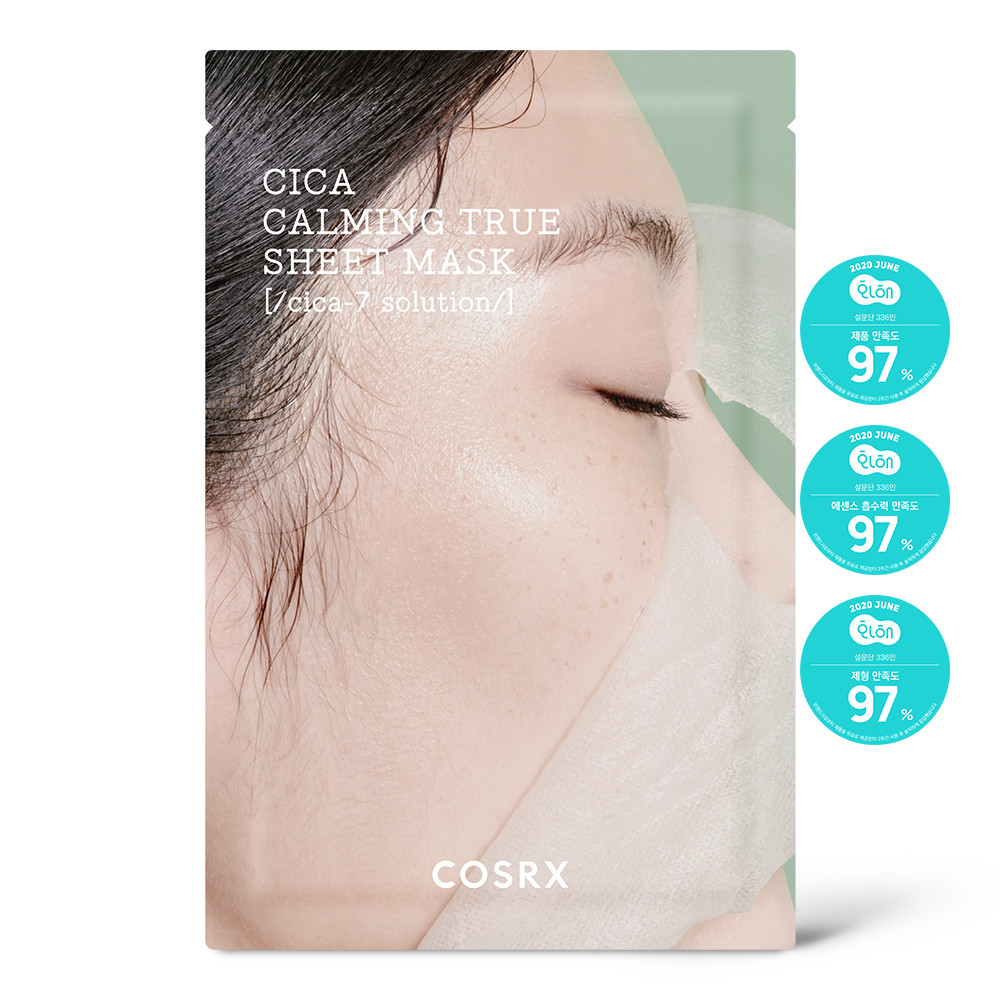 COSRX Pure Fit Cica Успокаивающая маска True Sheet 21 мл 5ШТ 3590₽