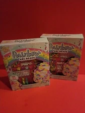 Just My Style Rainbow ABC Beads Kit Jewelry Bracelets Instructions Friendship2pc