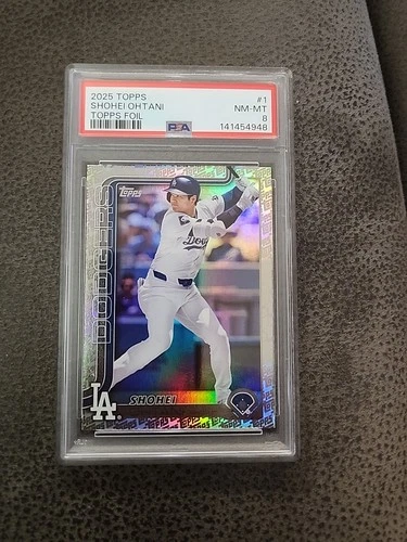 2025 Topps Shohei Ohtani #1 Topps Foil PSA 8 Dodgers