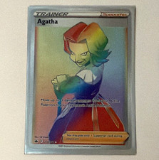 Pokemon TCG Agatha 210/198 Chilling Reign Full Art Holo Ultra Rare Rainbow Rare! on eBay