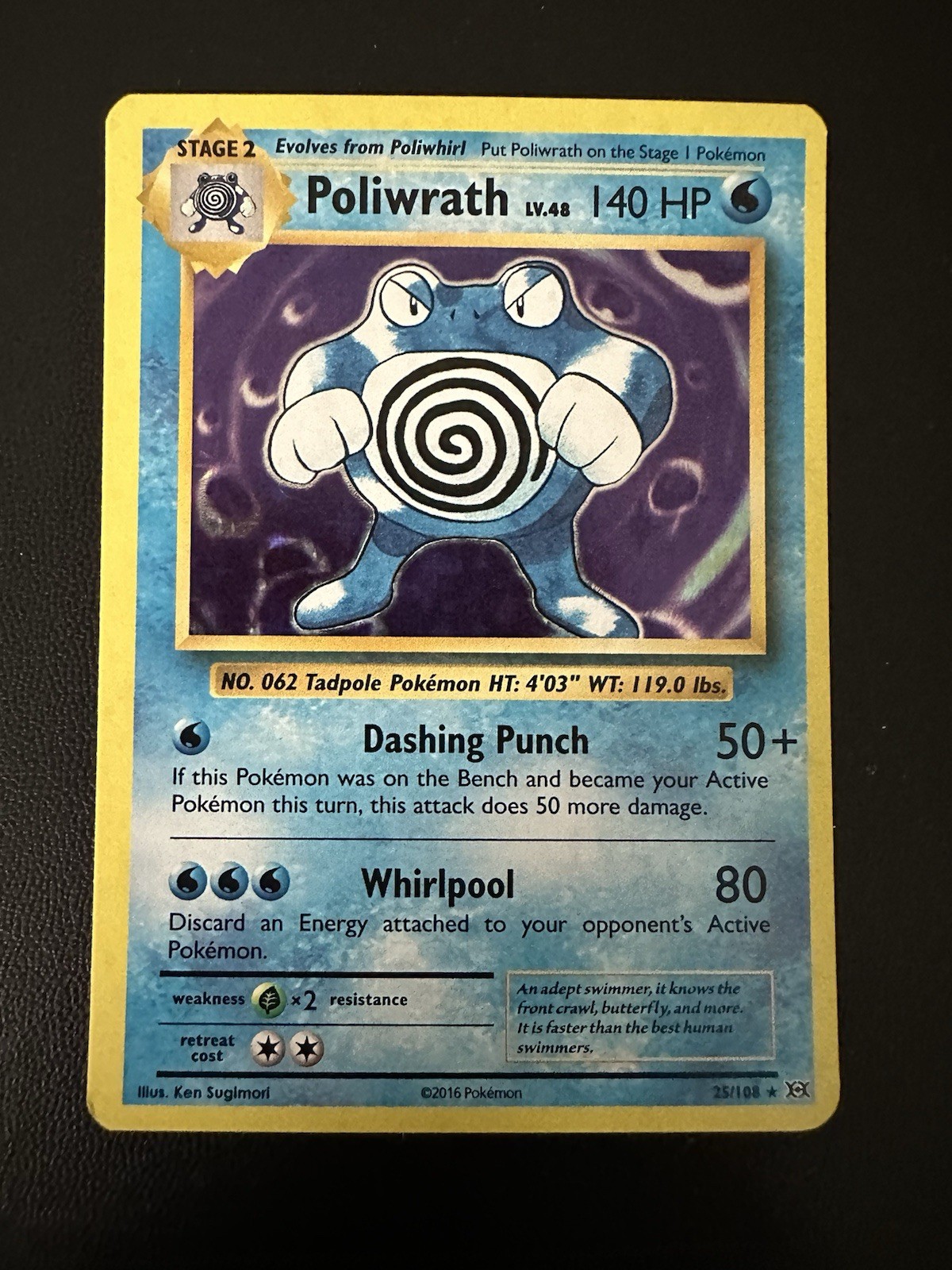 Pokemon XY Evolutions Poliwrath 25/108 Holo NM