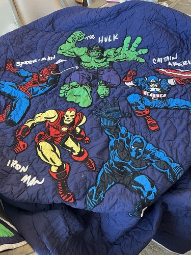 Pottery Barn Kids Marvel Heroes Quilt & Sham “Twin” NWOT - Picture 4 of 7