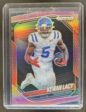 2025 Panini Prizm Black Kewan Lacy Prospects Football #/225 Rebels