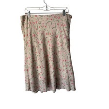 Vintage Dressbarn Skirt Cottage Large Floral A Line Midi Pull On Feminine Dainty