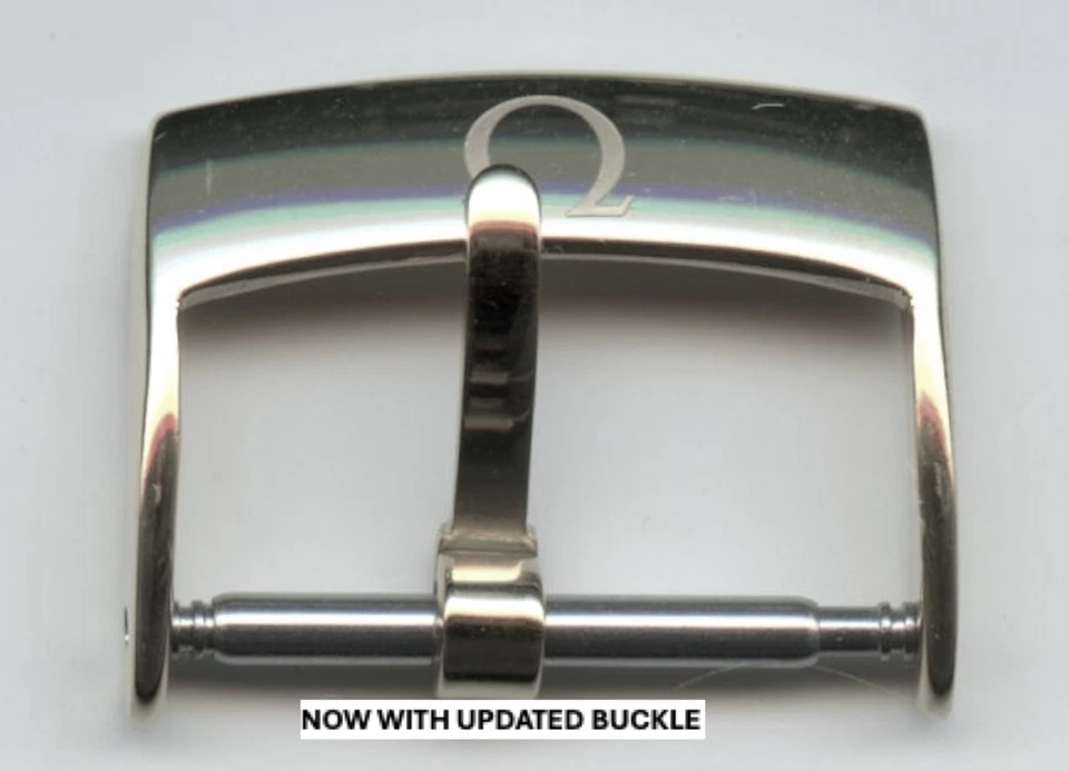 CINTA MB ACOLCHOADA DE COURO PRETO GENUÍNO 20mm e fivela de aço omega genuína - Imagem 2 de 4