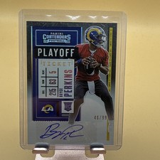 2020 Panini Contenders - Rookie Ticket Bryce Perkins #226 Playoff Ticket /99...