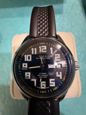 Ball Engineer Master II DLC NM2020C 41 mm Black PVD Steel Rubber Auto Mens Watch