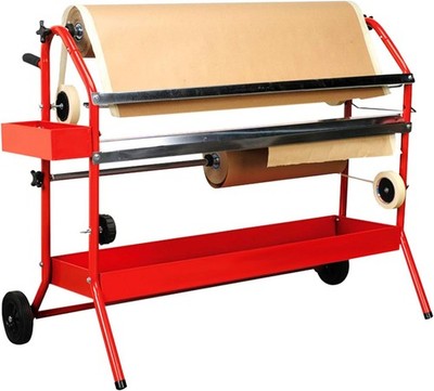 TCP Global 36'' Mobile Multi-Roll Masking Machine for Auto Body, Painting, Mas...