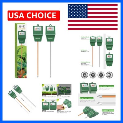 Soil Tester, Soil Moisture/pH Meter, Gardening Farm Lawn  Kit Tool, Digital P...