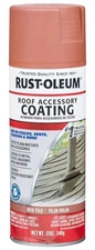 Rust Oleum 12oz Red Roof Accessory Spray Paint Weather Resistant Oil Based Fo...