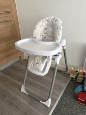 My Babiie Adjustable Baby High Chair with Tray – Safari Animal Print