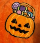 Hello Kitty Halloween Throw Blanket  60" x 70" Orange & Black — photo 4