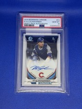2014 Bowman Chrome - Draft Pick Autographs Kyle Schwarber PSA - 10