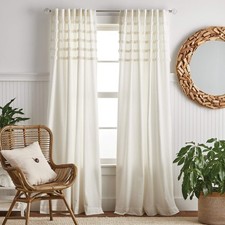 Waters Edge Tufted Rod Pocket/Back Tab Window...