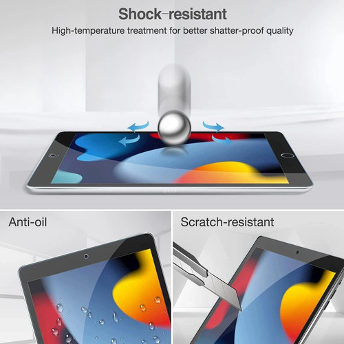 100-Pack Clear HD Tempered Glass Screen Protector For iPad 10.2 7th 8th 9th Gen - Picture 7 of 13