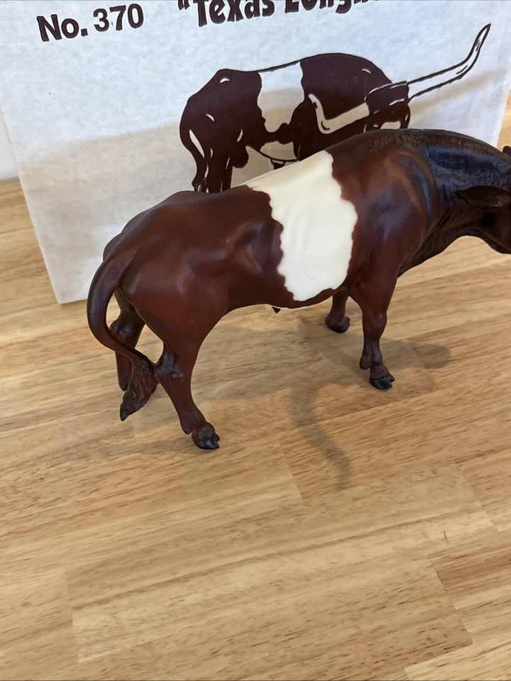 Vintage Breyer Texas Longhorn Bull 1990-1995 #370 With Box - Image 4 of 4