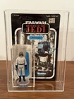 Vintage Kenner Star Wars AT-ST Driver w/77 Back Cardback & Case NO COO