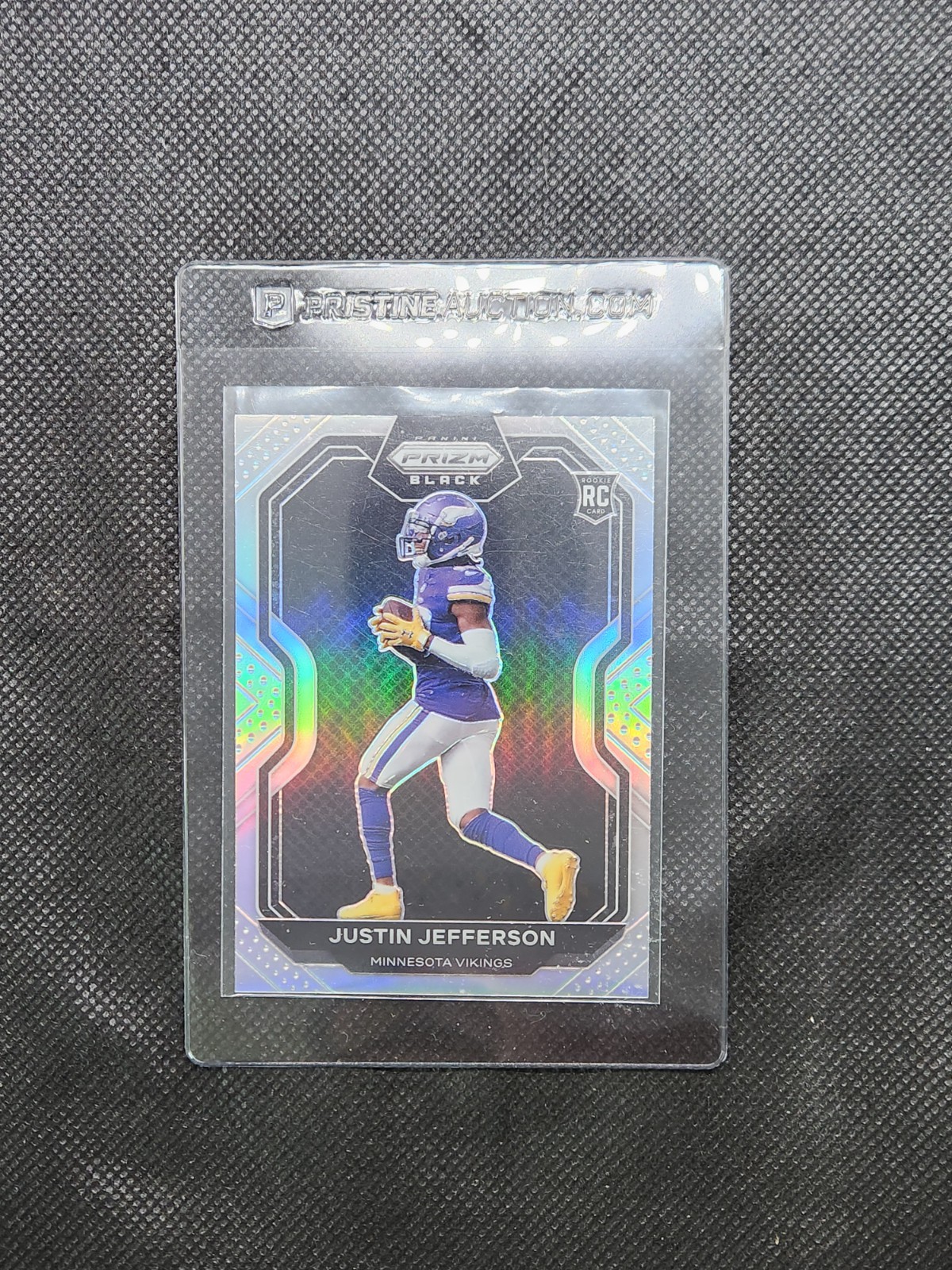 2020 Panini Chronicles - Prizm Black Justin Jefferson #PB-9 Silver (RC)