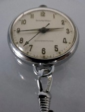 INVENTIC Swiss Made Silver Tone Shock Protected Fob Watch Working Elegant