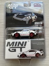 Mini GT Porsche 911 (992) GT3 RS Weissach Package White with Pyro Red #706 1/64