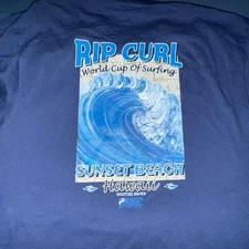 RARE 1998 RIP CURL WORLD CUP SURF CONTEST SUNSET BEACH LARGE NOS
