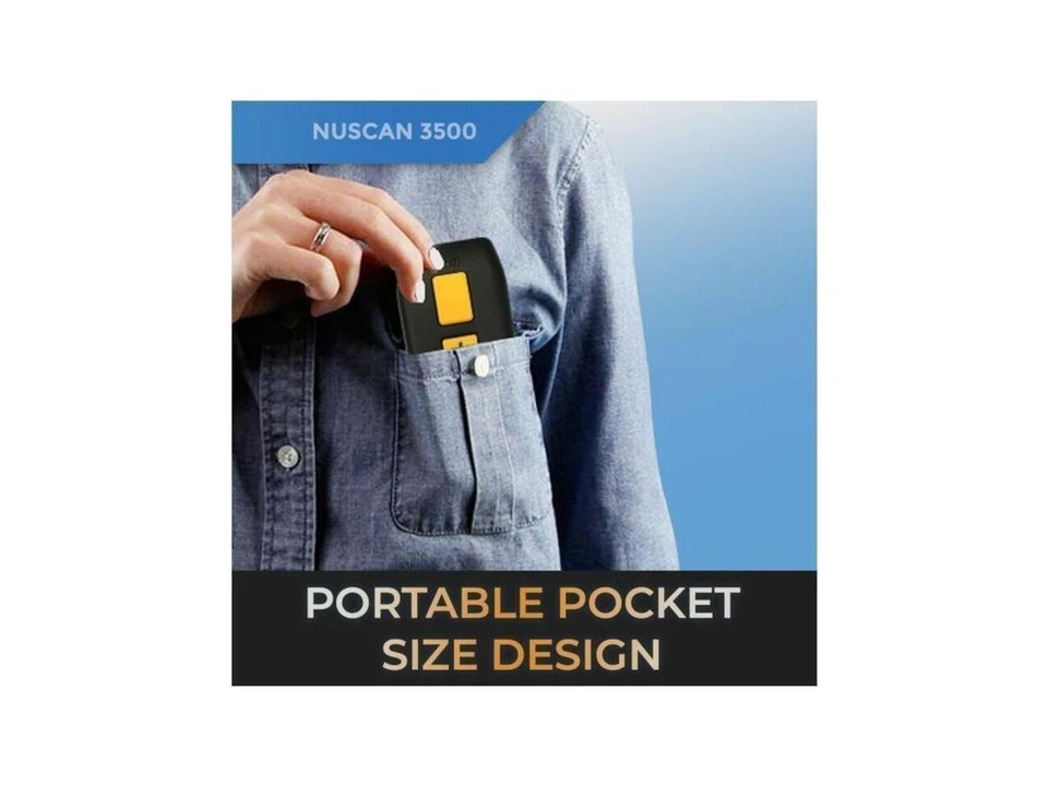 Adesso Bluetooth & 2.4Ghz Wireless Antimicrobial & Waterproof 2D Barcode Scanner - Image 2 of 4