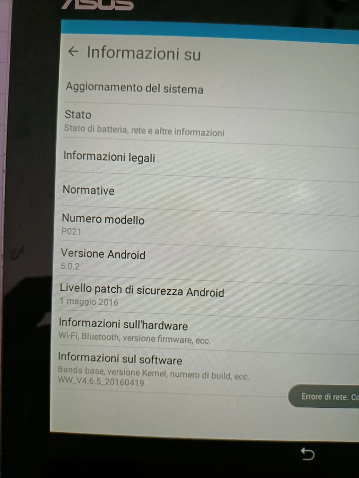 Asus Zenpad(P021) - Immagine 2 di 4