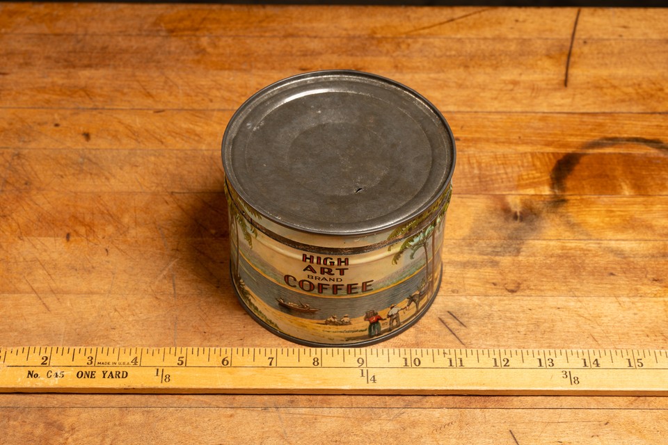 Antique Keywind High Art Coffee Can eBay