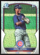 2023 4011B Bowman Chrome Prospects MOJO REFRACTOR Angel Cepeda Chicago Cubs