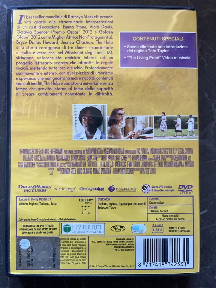 The Help DVD TOUCHSTONE PICTURES - Immagine 4 di 4