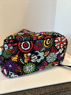 Vera Bradley x Disney Black Floral Quilted Backpack with Multicolor Blooms Vera Bradley | Bags | Disney Vera Bradley Cinderella Limited  main image 4