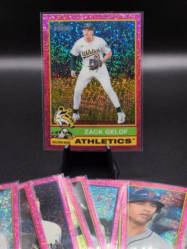 2025 Topps Heritage - Chrome Pink Sparkle Refractors (#1-500) You Pick