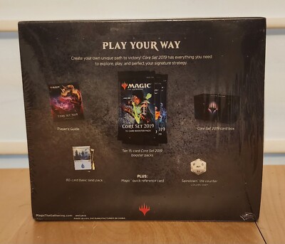 mtg core 2019 booster box Amazon.com: Ultra PRO - Final Fantasy x Universes Beyond Crystal's Chosen  100ct Deck Protector Sleeves for Magic: The Gathering