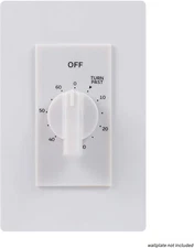 60-Minute Countdown in-Wall Timer Mechanical Switch Spring Wound Exhaust Fans 