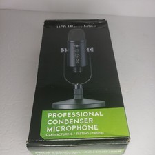 Mercase USB Condenser Microphone for PC/Micro/Mac/iOS/Android with Noise Cancel