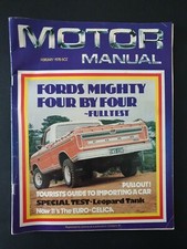 MOTOR MANUAL - Vintage Australian Motoring Magazine No.424 February 1978 FORD