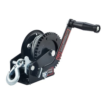 TYT 1200lbs Hand Winch Heavy Duty Steel Cable Crank Gear For Boat Trailer USA