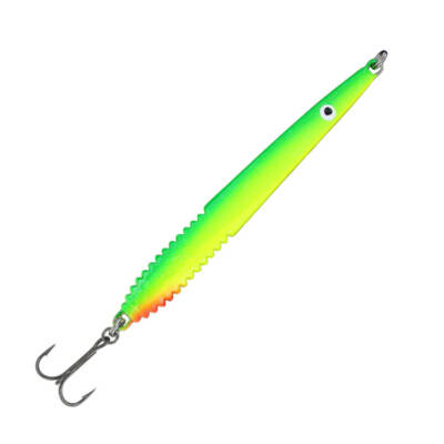 Jenzi Meerforellen-Blinker Finn Lindberg 11cm 28g gelb grün Forellenblinker